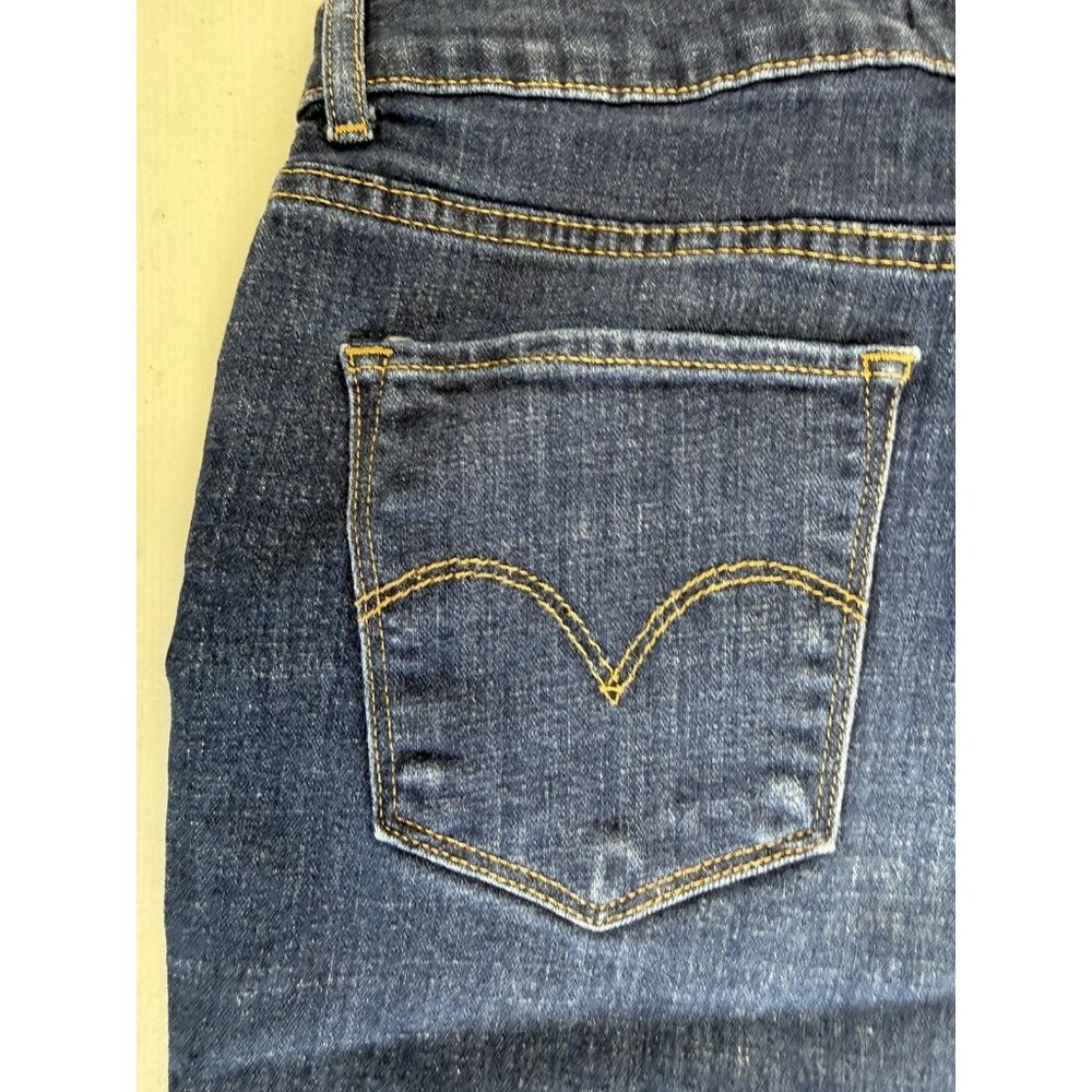 Levis Bermuda Shorts Womens 27 (27x10) Mid Rise Medium Wash Blue Denim - Picture 12 of 16